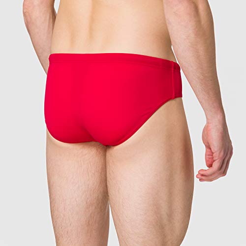 Emporio Armani Swimwear Brief Bold Logo Tape Bañador, Black, 46 para Hombre