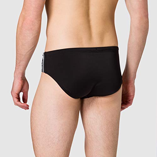 Emporio Armani Swimwear Brief Bold Logo Tape Bañador, Black, 54 para Hombre