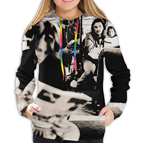 ENGXINYANJING Bon Jovi Cross Road - Sudadera con capucha para mujer, estilo casual, de manga larga, con bolsillos, color negro