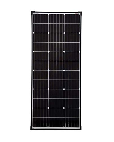 enjoy solar® Mono panel 110W 12V tecnología de celda PERC solar monocristalino de módulo solar con marco negro