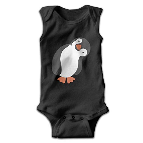 Enterizo divertido para bebé, sin mangas, color negro