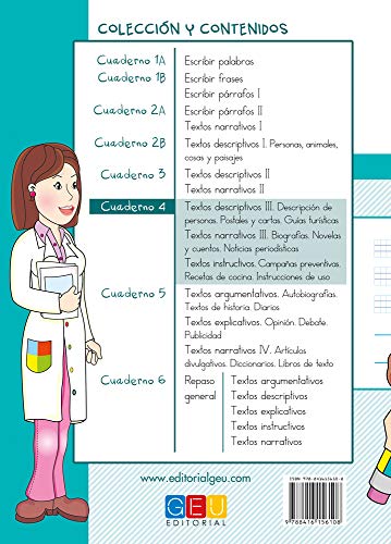 Escribir es divertido si sabes como. Cuaderno 4. Composición escrita (Niños de 9 a 10 años)