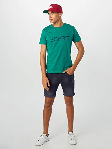 Esprit 020EE2K303 Camisa de Polo, 385 Verde Botella, S para Hombre