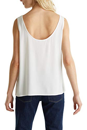 Esprit 030EE1F316 Blusas, Blanco (110), 46 para Mujer