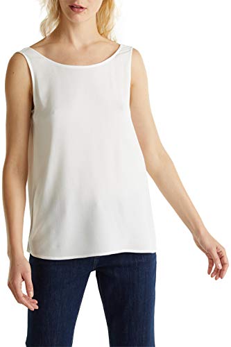 Esprit 030EE1F316 Blusas, Blanco (110), 46 para Mujer