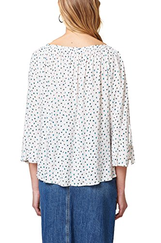 Esprit 038ee1f003 Blusa, Multicolor (Off White 110), 42 (Talla del Fabricante: 40) para Mujer