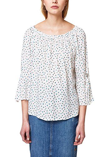 Esprit 038ee1f003 Blusa, Multicolor (Off White 110), 42 (Talla del Fabricante: 40) para Mujer