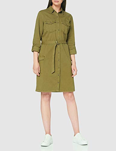 Esprit 070EE1E323 Vestido, 360/verde Oliva, 38 para Mujer