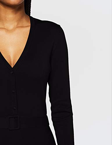 Esprit 090eo1e304 Vestido, 001/Negro, S para Mujer