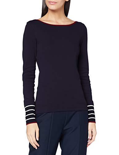 Esprit 100EE1K332 Camiseta, 400/azul Marino, XS para Mujer