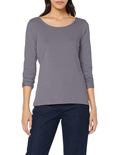 Esprit 998ee1k812 Camisa Manga Larga, Gris (Gunmetal 4 018), X-Small para Mujer