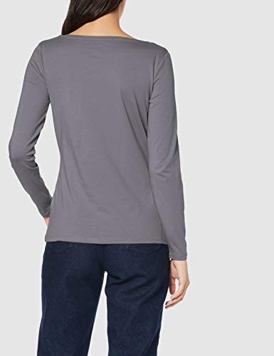 Esprit 998ee1k812 Camisa Manga Larga, Gris (Gunmetal 4 018), X-Small para Mujer