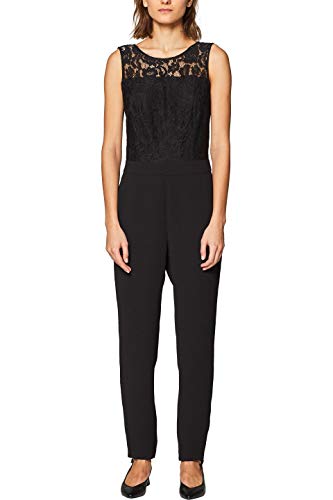 ESPRIT Collection 039EO1L001 Mono Largo, Negro (Black 001), 38 para Mujer