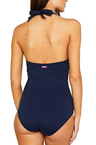 Esprit Kalani Beach Shap Swimsuit bañadores, Azul (Navy 400), 46 (Talla del Fabricante: 44) para Mujer