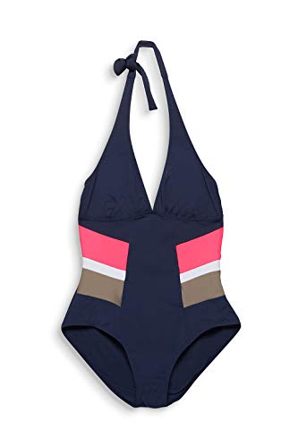 Esprit Kalani Beach Shap Swimsuit bañadores, Azul (Navy 400), 46 (Talla del Fabricante: 44) para Mujer