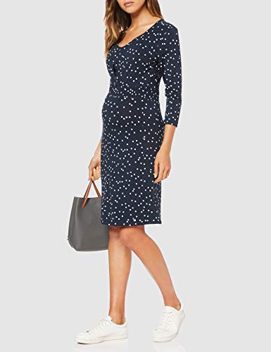 Esprit Maternity Dress Nursing 3/4 SL AOP Vestido, Azul (Night Blue 486), 46 (Talla del Fabricante: XX-Large) para Mujer