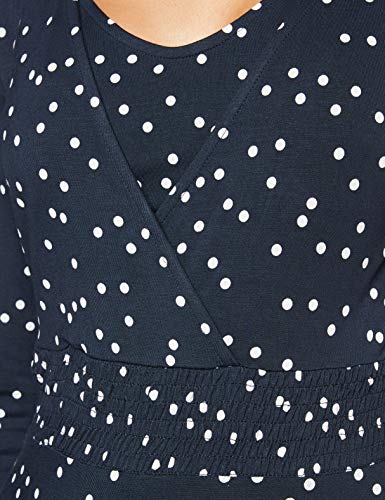 Esprit Maternity Dress Nursing 3/4 SL AOP Vestido, Azul (Night Blue 486), 46 (Talla del Fabricante: XX-Large) para Mujer