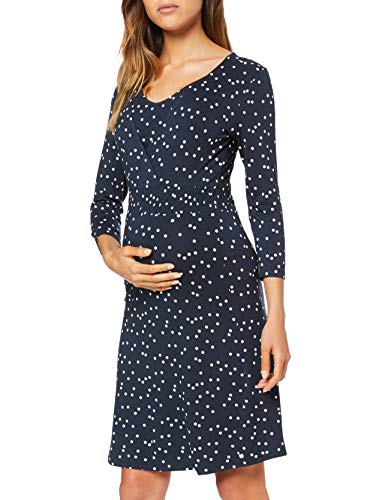 Esprit Maternity Dress Nursing 3/4 SL AOP Vestido, Azul (Night Blue 486), 46 (Talla del Fabricante: XX-Large) para Mujer