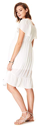 Esprit Maternity Dress wvn SS Vestido, Blanco (Blanco 100), 40 para Mujer