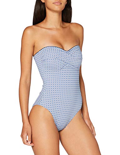 Esprit Miller Beach Padded Bandeau Swimsuit Traje de baño de una Sola Pieza, 401, 38 para Mujer