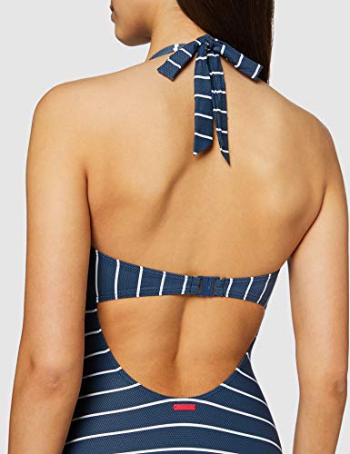 Esprit Nelly Beach Pad.Band.Swims bañadores, Azul (Dark Blue 405), 46 (Talla del Fabricante: 44) para Mujer