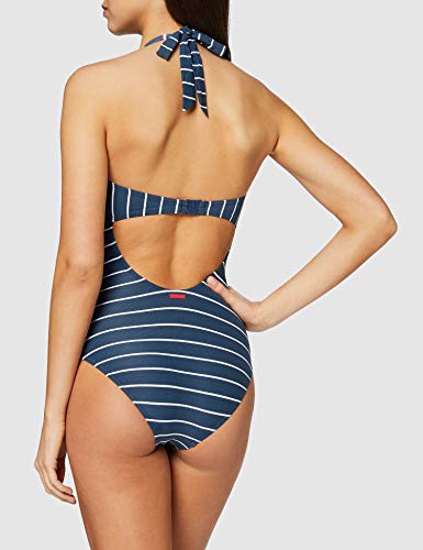 Esprit Nelly Beach Pad.Band.Swims bañadores, Azul (Dark Blue 405), 46 (Talla del Fabricante: 44) para Mujer