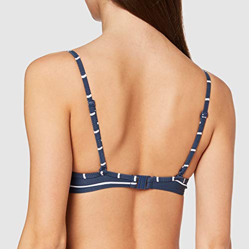 Esprit Nelly Beach Push Up MF Parte de Arriba de Bikini, Azul (Dark Blue 405), 90B (Talla del Fabricante: 38 B) para Mujer