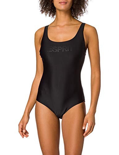 Esprit Ocean Beach Ay Logo Swimsuit bañadores, Negro (Black 001), 105C (Talla del Fabricante: 44 C) para Mujer