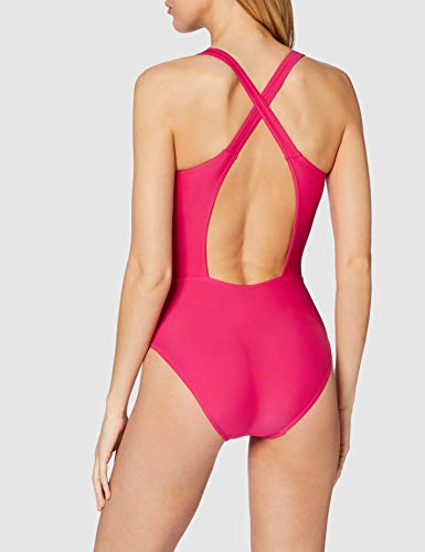 Esprit Ocean Beach Ay Logo Swimsuit bañadores, Rosa (Pink Fuchsia 660), 40 (Talla del Fabricante: 38) para Mujer