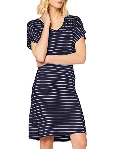 Esprit Port Beach Acc S.Dress Vestido, Azul (Navy 2 401), 42 (Talla del Fabricante: Large) para Mujer