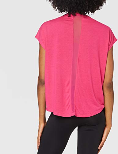 ESPRIT Sports RCS t-Shirt sslv Camisa de Yoga, 660/rosa Fucsia, XXL para Mujer