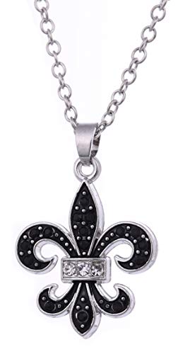 EUEAVAN Collar clásico de Flor Medieval de lis Lily para Hombre y Mujer