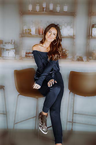 EULLA - Mono corto de verano para mujer, diseño floral, sin mangas, elegante, estilo bohemio, vestido de playa de 2 piezas con pantalones cortos azul M