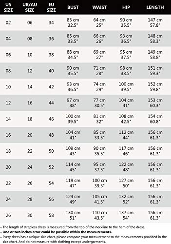 Ever-Pretty Vestidos de Fiesta Sirena sin Mangas Cuello en V Lentejuelas Tul Corte Imperio para Mujer Negro 50