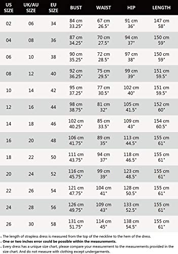 Ever-Pretty Vestidos Invitada Boda Largo Corte Imperio Escote en V Chiffón Sin Mangas con Apliques Mujer Burdeos 40