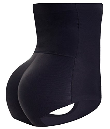 Everbellus Fajas Levanta Gluteos Braguita Moldeadora Bragas con Relleno Nalgas Push Up para Mujer Nero Medium