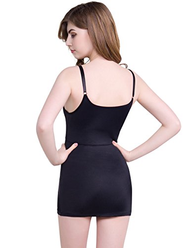 Everbellus Fajas Reductoras Adelgazantes Camisetas Moldeadora Body Reductor Compresión Ropa Interior para Mujer (S/Tamaño de la Cintura 66-70CM, Negro)