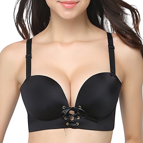 FallSweet Agregar Sujetador de Dos Tazas con Sujetador para Mujer Push Up Acolchado Sin Forro