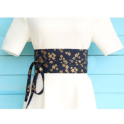 Fancy Pumpkin Mujeres japonesas Yukata Kimono Robe Obi Cinturón Harajuku Cinturón # 07