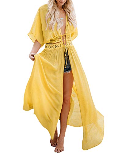 FANCYINN Camisolas y Pareos para Mujer Vestido de Bikini Ropa de Baño Playa Traje de Baño Vestido