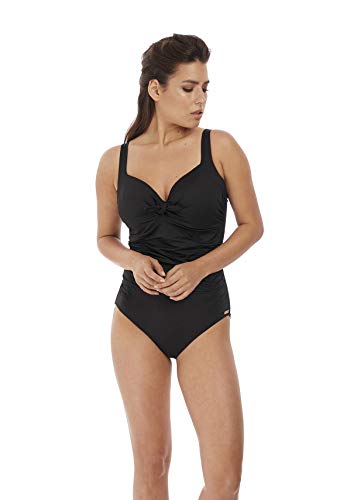 Fantasie Swim – Camiseta de una pieza reductora con estructura Marsella Negro 100D