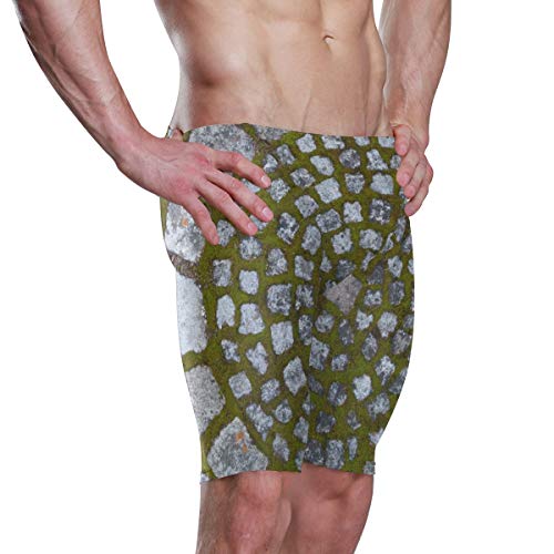 FANTAZIO Shape Granite Circle - Bañador para hombre (poliéster) 1 Large