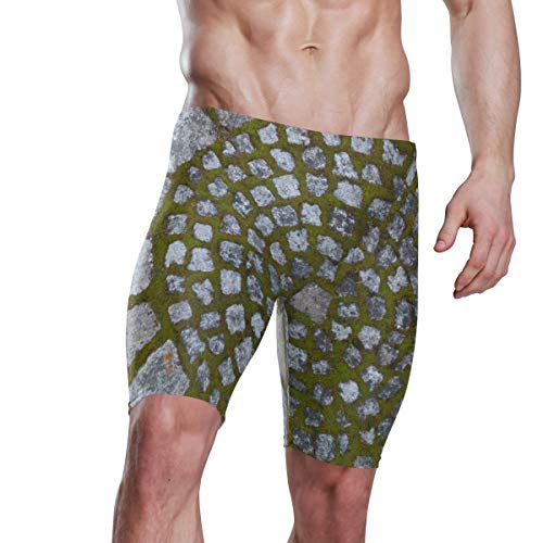 FANTAZIO Shape Granite Circle - Bañador para hombre (poliéster) 1 Large