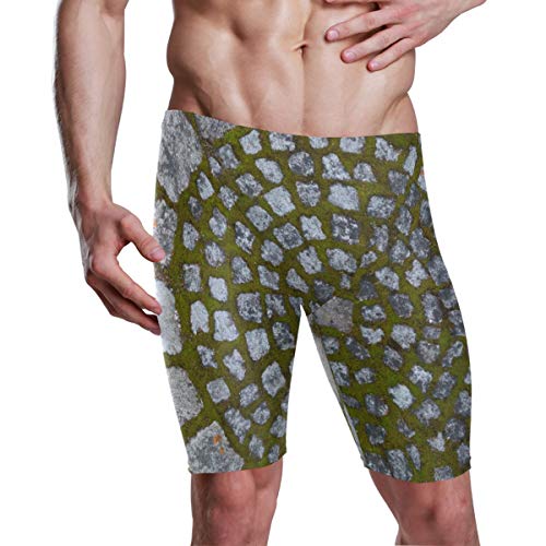 FANTAZIO Shape Granite Circle - Bañador para hombre (poliéster) 1 Large