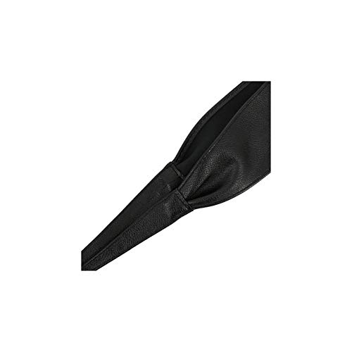 FASHIONGEN - Cinturón de Mujer Obi Ancha de Cuero sintética, para Vestido, MICA - Negro, L-XL