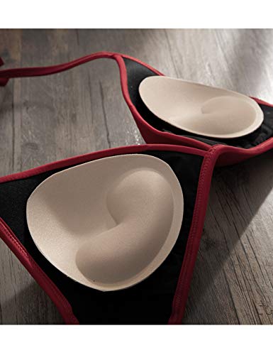 FBBULES 3 Pares de Insertos de Almohadillas para Sujetador - Almohadilla para el Pecho Extraíble Copas Reforzadoras de Senos en Forma de Triángulo para Traje de Baño, Bikini, Vestido de Novia