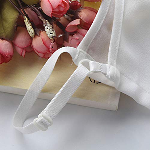 FENICAL camisa bordada mujer cuello falso camisa mujer cuello falso (talla whitefree)