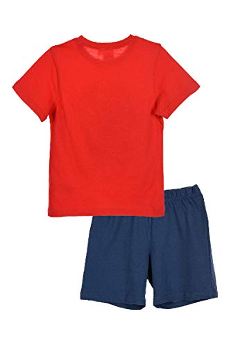 Feuerwerhmann Sam - Pijama corto para niño rojo Tamaño de la cintura:100-105 cm