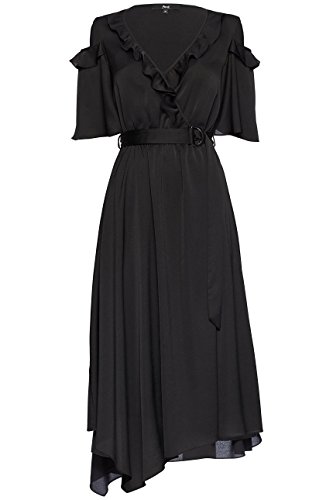 find. 13593 vestidos mujer, Negro (Black), 36 (Talla del fabricante: X-Small)
