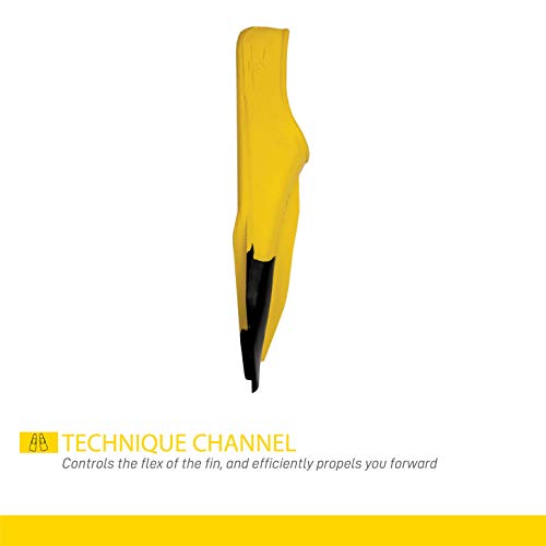 FINIS Adult Z2 - Aletas de natación, tamaño I, color amarillo
